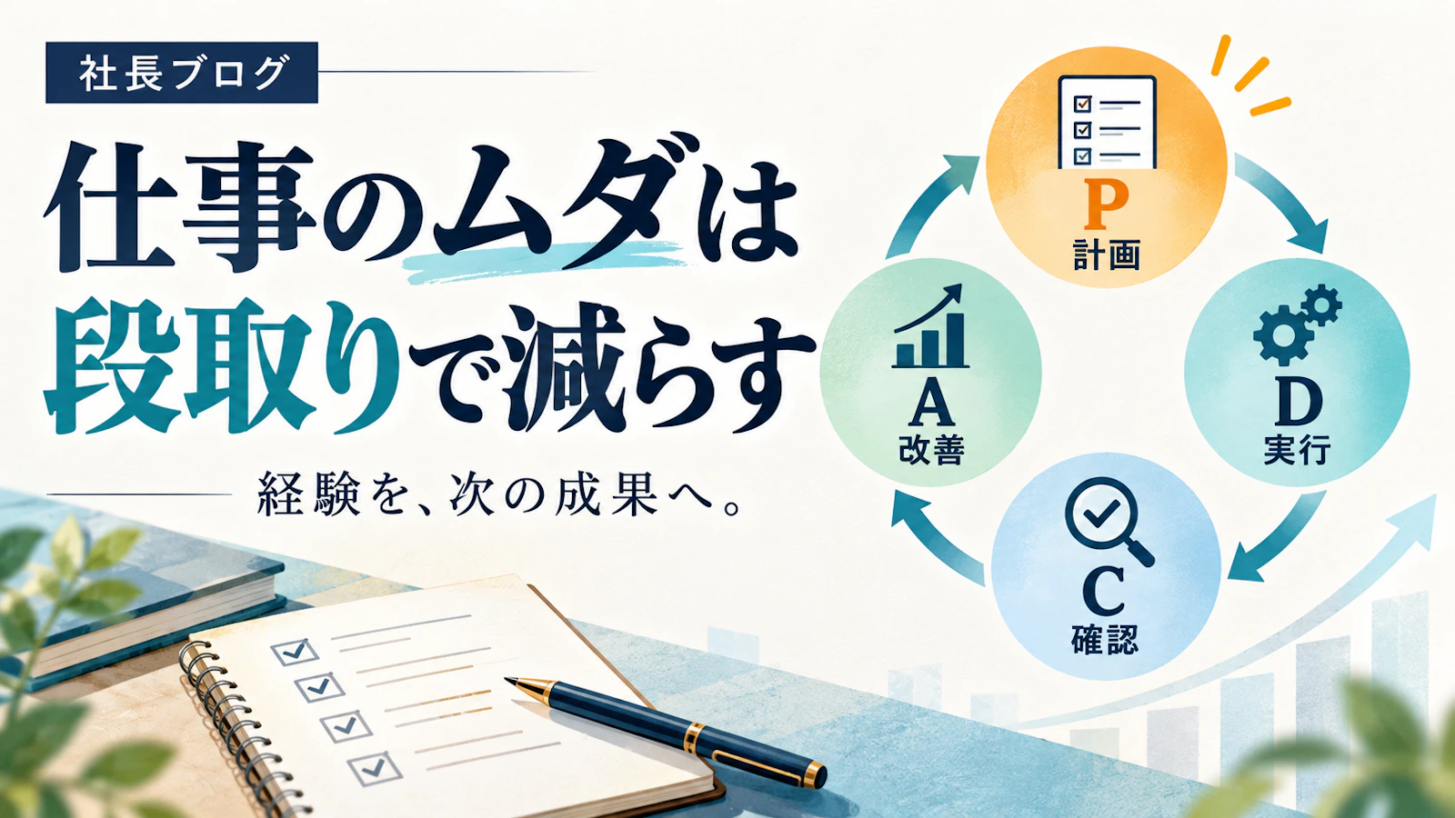 仕事のムダは、段取りで減らす。――経験を次の成果につなげるPDCA