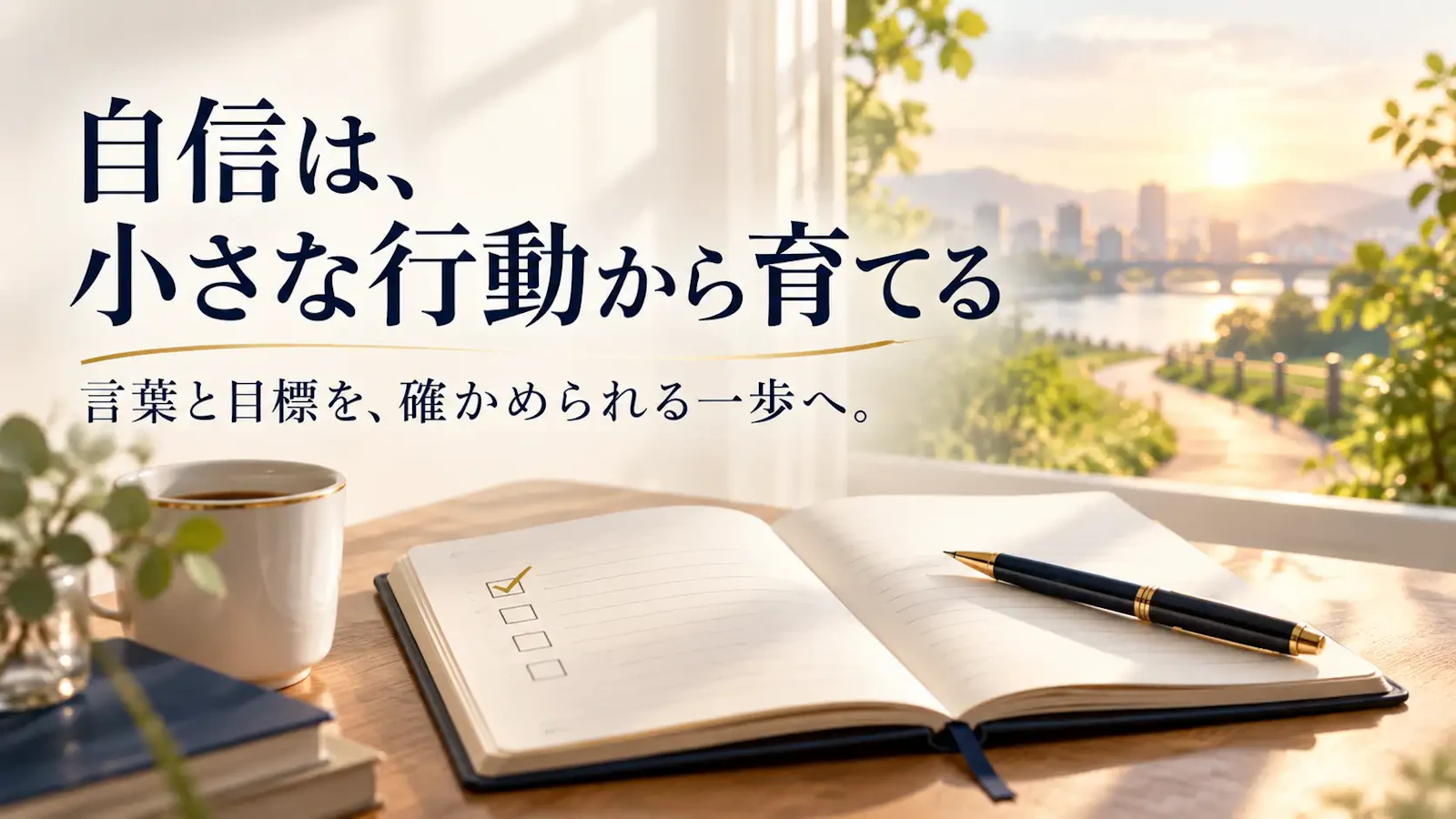 自信は、小さな行動から育てる。言葉と目標を、確かめられる一歩へ