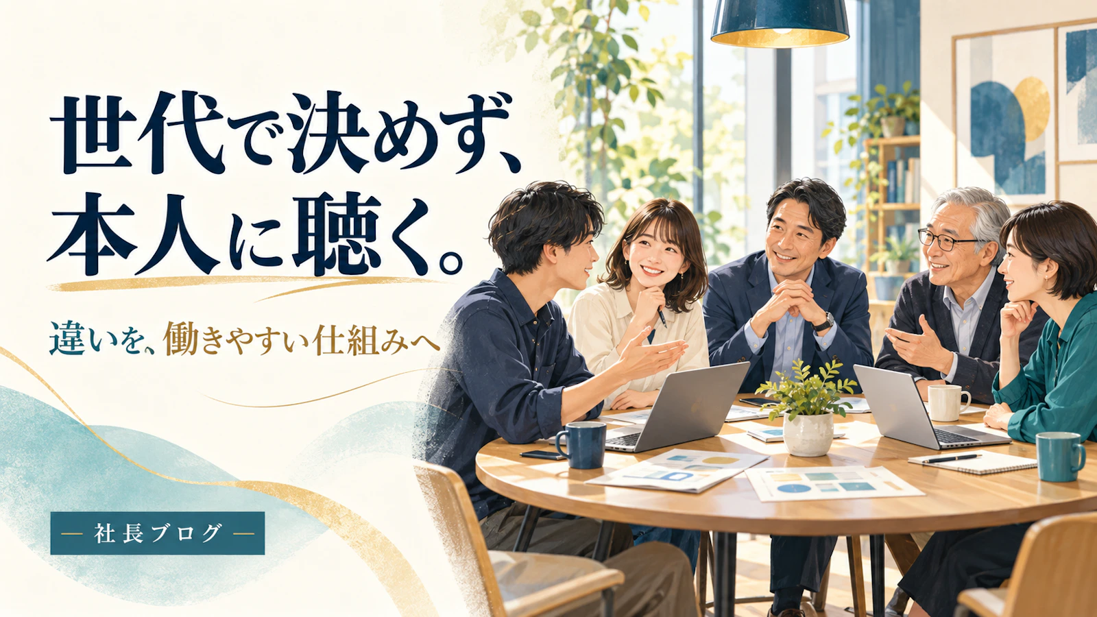 世代で決めず、本人に聴く。違いを、働きやすい仕組みへ