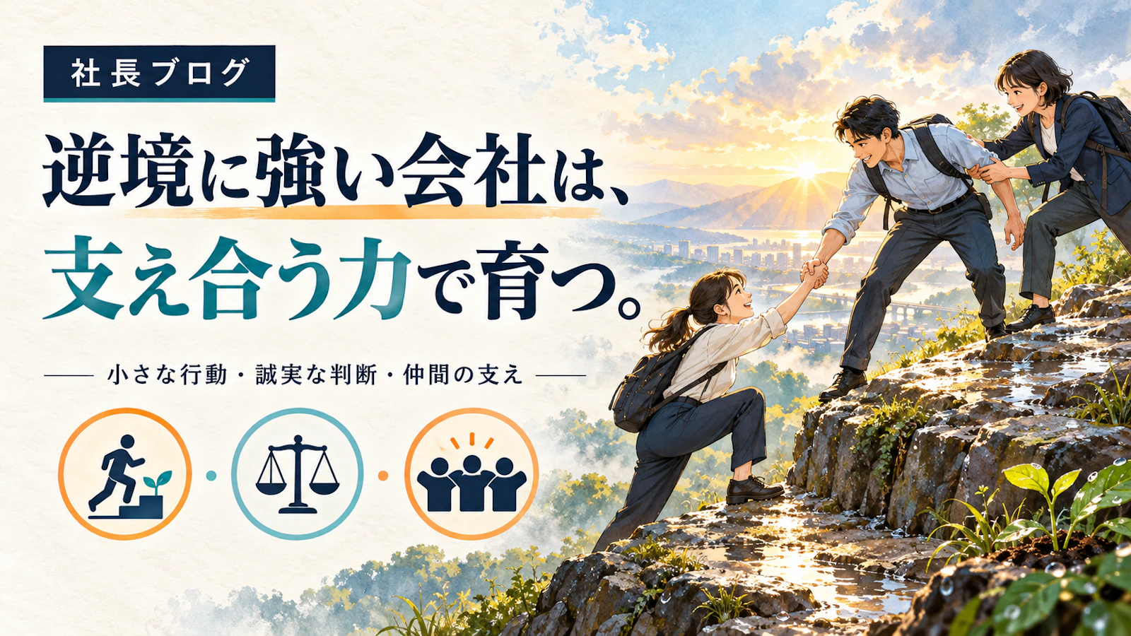 逆境に強い会社は、支え合う力で育つ。