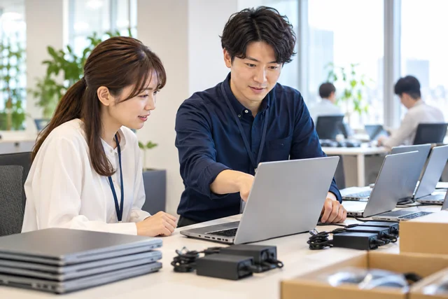 社内SE/情報システムの学習内容を表した日本人の仕事・日常の場面